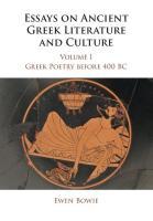 Essays Volume 1