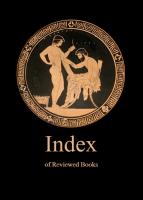 Index of reviewed books