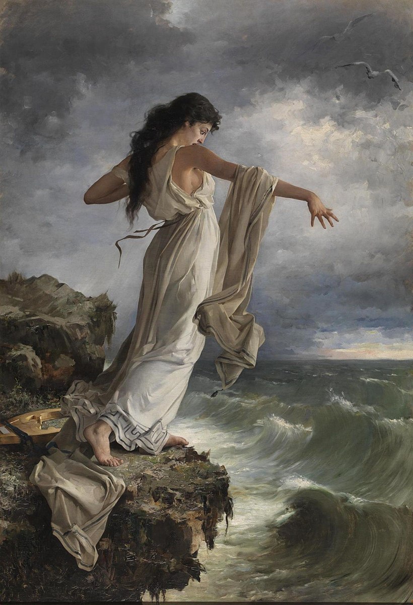 Safo (1881) by Miguel Carbonell Selva (Spain, 1854-1896)